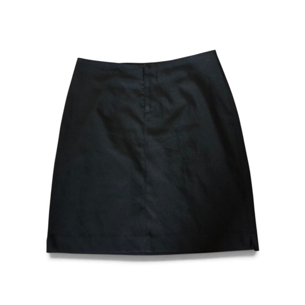 Polo Jeans Co Ralph Lauren Black Minimalist Mini Pencil Skirt Womens Size 8 USA